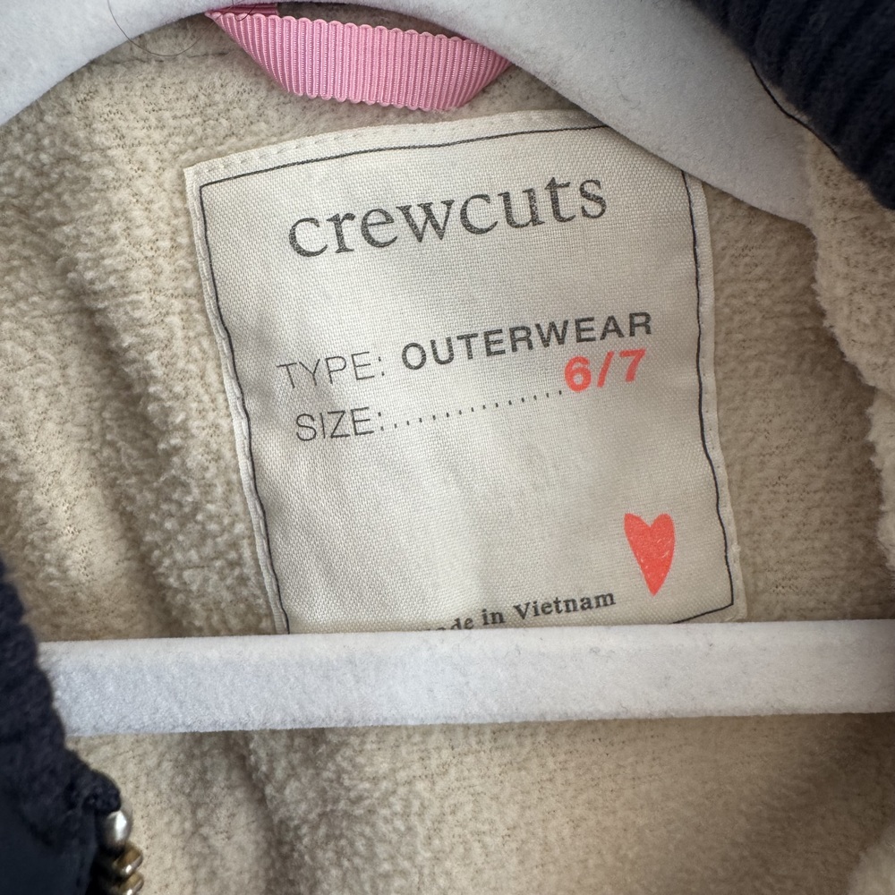 Crewcuts Outerwear Navy Blue Boys Jacket Size 6/7 - Picture 4 of 5